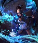 absurdres highres luo_tianyi microphone musical_note tian_dian vocaloid xiezhuyu 
