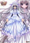  1girl absurdres blue_eyes chikotam dress grey_hair hayakawa_harui highres lisette_vertorre lolita_fashion zoom_layer 