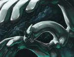  clouds highres lugia monster no_humans pokemon pokemon_(creature) rajewel realistic red_eyes solo 
