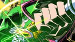  2215 angry cure_march dress green_dress green_eyes green_hair long_hair magical_girl midorikawa_nao precure princess_form_(smile_precure!) smile_precure! solo sword tiara weapon 