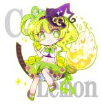  blonde_hair broom c.c._lemon c.c._lemon_(character) green_eyes hat hosikurage soda_can witch_hat 