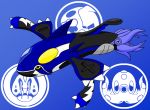 blue_background creature eelektross fusion kamen_rider kamen_rider_ooo_(series) kyogre no_humans octillery parody pokemon redol shauta_(ooo_combo) simple_background super_mushroom 