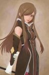  brown_hair detached_sleeve gloves hair_over_one_eye hairband lips long_hair madartist smile tales_of_(series) tales_of_the_abyss tear_grants 