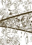  &gt;:) &gt;:d 1girl :d ^_^ blonde_hair blood camera closed_eyes comic cup drinking eyes_closed hat holding long_hair maribel_hearn monochrome nosebleed open_mouth smile solo straw takana_shinno taking_picture touhou translation_request 