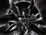  armor black_hair full_armor hades_(saint_seiya) male saint_seiya solo sword weapon wings 