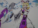  bad_id highres ice kyurem omega_the_world pokemon pokemon_(game) pokemon_bw solo touhou yakumo_yukari 