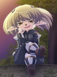  final_fantasy final_fantasy_xi grin natori_(artist) pointy_ears shantotto sitting smirk tarutaru 