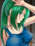  bad_id green_eyes green_hair higurashi_no_naku_koro_ni nannore solo sonozaki_mion 