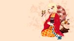  ao_no_exorcist blonde_hair butterfly flower flowers japanese_clothes kimono moriyama_shiemi photoshop 