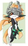  helmet imp la-do long_hair midna oguro_(moyashi_2-hon) orange_hair pointy_ears red_eyes smile the_legend_of_zelda 