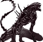  alien alien_(movie) aliens aliens_vs_predator beruzenefu fangs highres monster science_fiction solo tail teeth xenomorph 