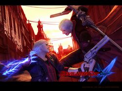  dante devil_may_cry gun nero sword weapon 