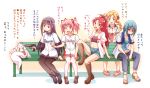  akemi_homura bench black_hair black_legwear blonde_hair blue_eyes blue_hair boots breasts central_league chunichi_dragons cleavage drill_hair e20 gun hairband handgun hanshin_tigers hiroshima_touyou_carp holding jewelry kaname_madoka kyubey mahou_shoujo_madoka_magica miki_sayaka multiple_girls necklace nippon_professional_baseball open_mouth pantyhose pink_eyes pink_hair ponytail sakura_kyouko short_hair sitting skirt thighhighs tokyo_yakult_swallows tomoe_mami translation_request twin_drills twintails weapon yellow_eyes yokohama_dena_baystars 