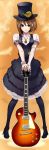  amulet beancurd dress guitar hat highres hirasawa_yui instrument k-on! pantyhose shoes top_hat 