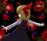  blonde_hair from_behind hair_ribbon miyo_(ranthath) outstretched_arms red_eyes ribbon rumia skirt solo touhou 