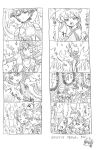  4koma comic hakuryuu_(inazuma_eleven) inazuma_eleven inazuma_eleven_(series) inazuma_eleven_go inazuma_eleven_go_chrono_stone monochrome shuu_(inazuma_eleven) sketch tobi_(one) translation_request 