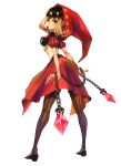  absurdres blonde_hair chain chains from_behind george_kamitani highres odin_sphere official_art purple_eyes shigatake solo thigh-highs thighhighs velvet velvet_(odin_sphere) violet_eyes 
