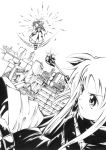  fate_testarossa highres jason_(kaiten_kussaku_kikou) long_hair lyrical_nanoha mahou_shoujo_lyrical_nanoha monochrome multiple_girls short_hair takamachi_nanoha 