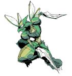  lowres no_humans pokemon pokemon_(creature) scyther sido_(slipknot) simple_background sketch solo white_background 