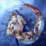  blue_eyes blue_hair kemutai long_hair mermaid mermail_abysslinde monster_girl sukumo_(kemutai) yu-gi-oh! yuu-gi-ou 