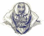  bane batman_(series) coat dc_comics mask monochrome phuphu serious sketch the_dark_knight_rises 