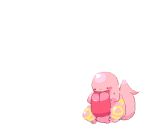  lickitung long_tongue lowres no_humans pokemon pokemon_(creature) sido_(slipknot) simple_background solo tongue white_background 