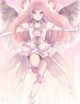 cure_dream drawr earrings jewelry leggings long_hair magical_girl pink_hair precure smile wings yes!_precure_5 yumehara_nozomi 