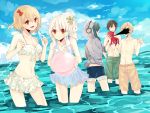  beach bikini imagination_forest_(vocaloid) kisaragi_attention_(vocaloid) minaduki0038 parody swimsuit vocaloid water 