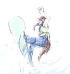  dog_tail jason_(kaiten_kussaku_kikou) original simple_background snowboard solo tail white_background 