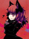  alternate_hairstyle animal_ears bow cat_ears hair_bow hakika heart kaenbyou_rin long_hair long_sleeves open_mouth red_eyes red_hair redhead slit_pupils solo touhou 