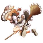  ao_usagi blonde_hair bloomers broom hat highres kirisame_marisa shoes smile solo touhou transparent_background witch 