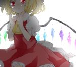  blonde_hair flandre_scarlet matyinging red_eyes solo tears touhou wings 