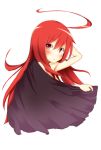  bare_shoulders cape highres long_hair masashou_(sinsyo23) red_eyes red_hair redhead shakugan_no_shana shana 