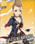  blush brown_hair character_name idolmaster idolmaster_cinderella_girls kimura_natsuki punk short_hair 