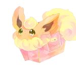  bag flareon green_eyes no_humans pokemon ppppa simple_background 