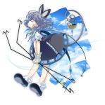  animal animal_ears basket closed_eyes cloud clouds crystal dowsing_rod eyes_closed frilled_legwear frilled_socks gloves grey_hair iris_anemone leaf mouse mouse_ears mouse_tail nazrin puffy_sleeves short_hair short_sleeves sky smile socks solo tail touhou 