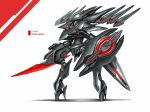  gia gun mecha no_humans original shield sword weapon 