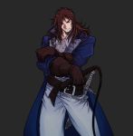  artist_request brown_hair castlevania long_hair male richter_belmondo solo suzan_(????) sword weapon 