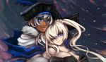  blue_eyes blush couple grey_hair grope high_res marionette nude pirate signomi smirk tagme twintails white_hair wink 