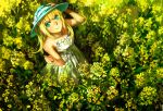  dress flower hat highres jewelry lost_and_found_(vocaloid) necklace smile sun_hat vocaloid william_chacha 