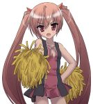  alternate_costume cheerleader hair_ribbon hidan_no_aria kanzaki_h_aria pom_poms red_eyes red_hair redhead ribbon shin_(4869shin4062) solo twintails 