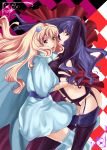  ao blonde_hair blue_eyes blue_hair dual_persona highres long_hair macross macross_frontier macross_frontier:_itsuwari_no_utahime macross_frontier:_the_false_diva pappappao sheryl_nome thighhighs 