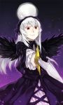  long_hair molly red_eyes rozen_maiden silver_hair suigintou sword weapon wings 