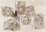  bayonetta_(character) butterfly cereza diana_jakobsson enzo glasses jeanne_(bayonetta) luka luka_redgrave rodin sketch 