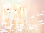  doll_joints long_hair miya_(foolish_order) red_eyes rozen_maiden shinku suigintou white_hair 