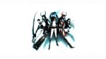  (yukioka) black_devil_girl black_gold_saw black_matagi black_rock_shooter gun kuroi_mato possible_duplicate replica_but_deleted_watermarks scythe takanashi_yomi weapon yuuno_(yukioka) 