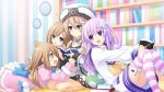  blanc game_cg hyperdimension_neptunia_mk2 nepgear ram_(neptune_series) rom_(neptune_series) tsunako 