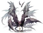  bat demon_boy demon_wings feathered_wings large_wings multiple_wings original pone reflection seraph spiked_hair spiky_hair white_background wings 