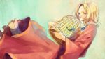  axis_powers_hetalia birdcage blonde_hair blue_eyes bowtie cage child colored_eyelashes dutch_angle feathers france_(hetalia) frills hair_intakes holding long_sleeves looking_down male solo wavy_hair wide_sleeves young 