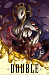  blood breasts double_(skullgirls) extra_eyes highres izu_(potential_for_art) large_breasts monster nun skullgirls solo teeth 